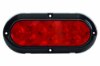 Picture of Red 6-1/2" Oval LED P/T Flange-Mount Light