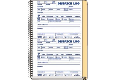 Picture of AW Direct 2-Part Towing Dispatch Log Book, 6" x 8-1/2" (50 Forms)