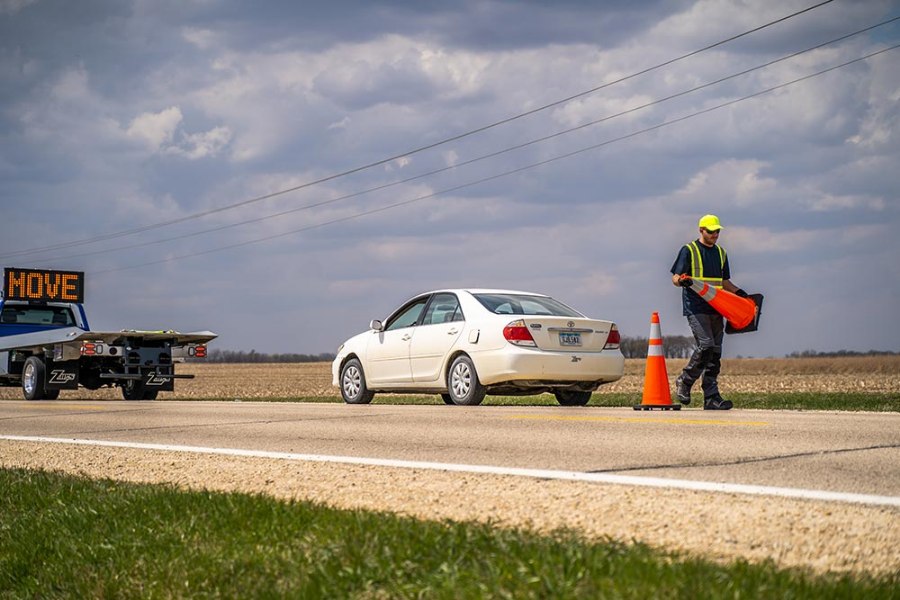 Picture of SafeAll MUTCD Orange Reflective Traffic Cone