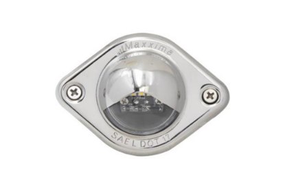 Picture of Maxxima LED License Light Polished Stainless Housing