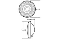 Picture of Truck-Lite Round 40 Series Amber Rear Turn Signal Light