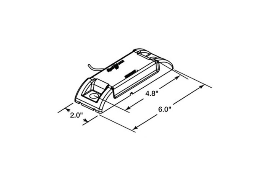 Picture of Truck-Lite Rectangular 8 Diode Stripped End Hardwired Marker Clearance Light