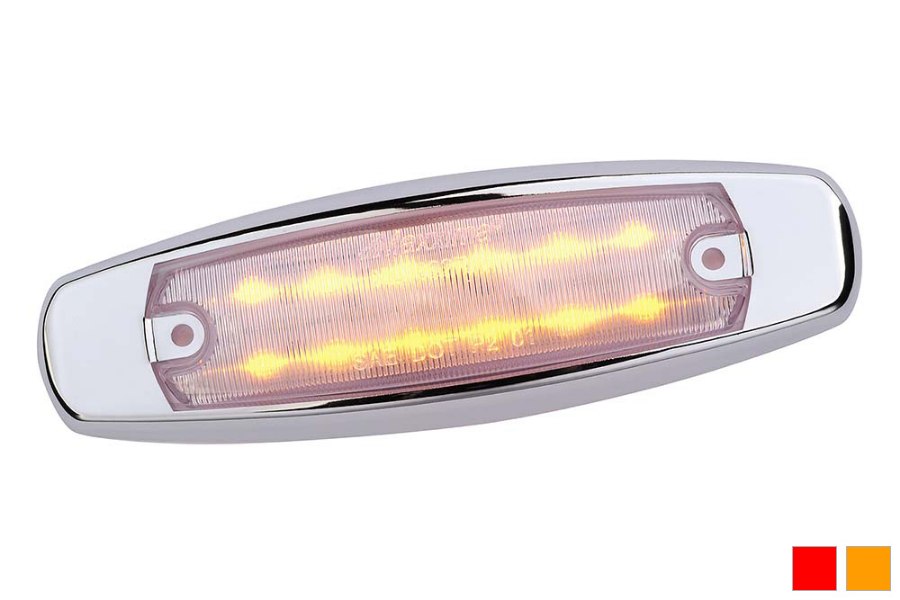 Picture of Maxxima 6" Peterbilt Style Clearance Marker Light w/ Clear Lens and 12 LEDs