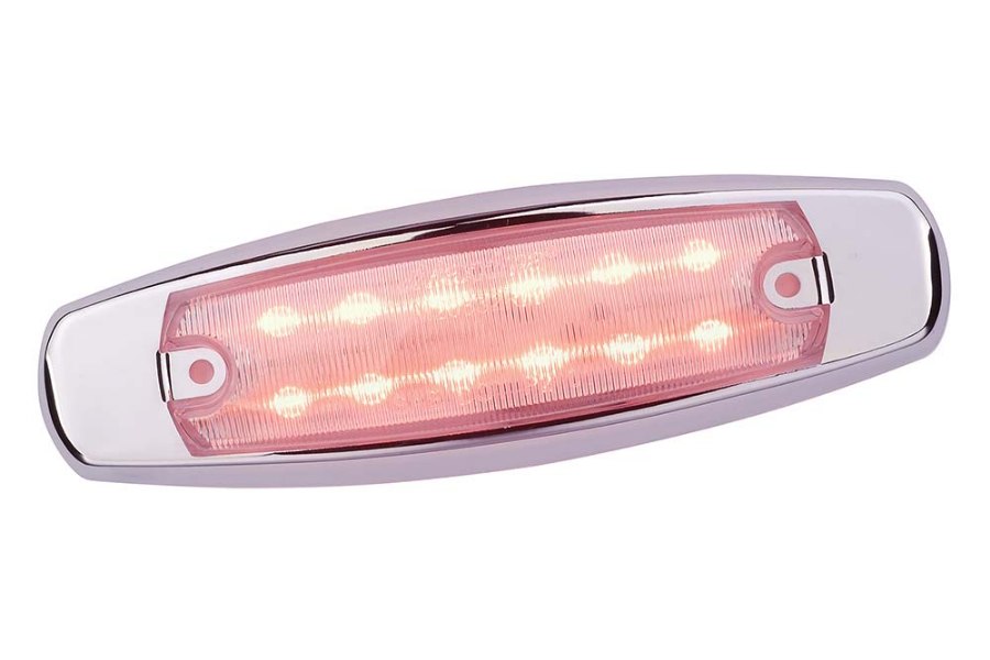 Picture of Maxxima 6" Peterbilt Style Clearance Marker Light w/ Clear Lens and 12 LEDs