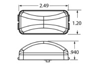 Picture of Truck-Lite Rectangular 1 Diode Marker Clearance Light w/ Bracket Mount