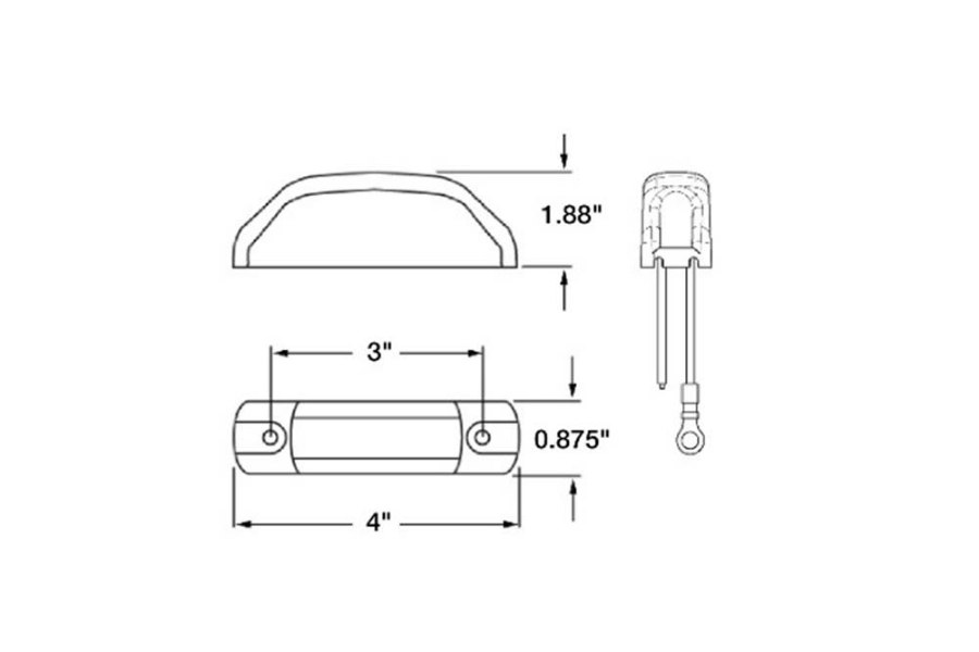 Picture of Truck-Lite 2 Diode Marker Clearance Ring Terminal/Stripped End Light