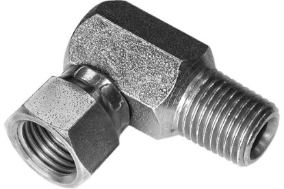 Picture of S.A.M. Swivel Adapter 90 Degrees Ad Union (Male) 1/4" NPTF/NPSM