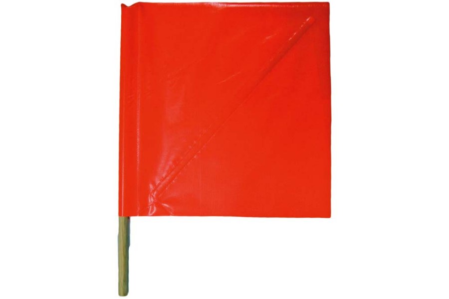 Picture of Kishigo Vinyl Warning Flag w/ Diagonal Stay