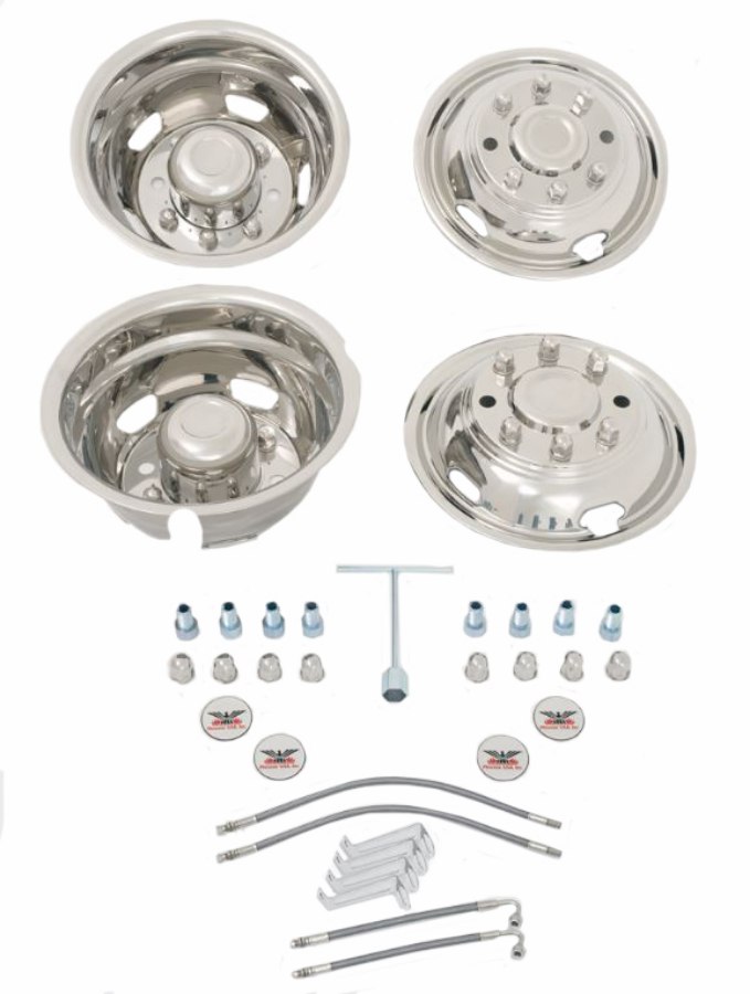 Picture of Phoenix Stainless Steel Wheel Simulators Stainless Steel '99 - '02 Ford
F450/F550