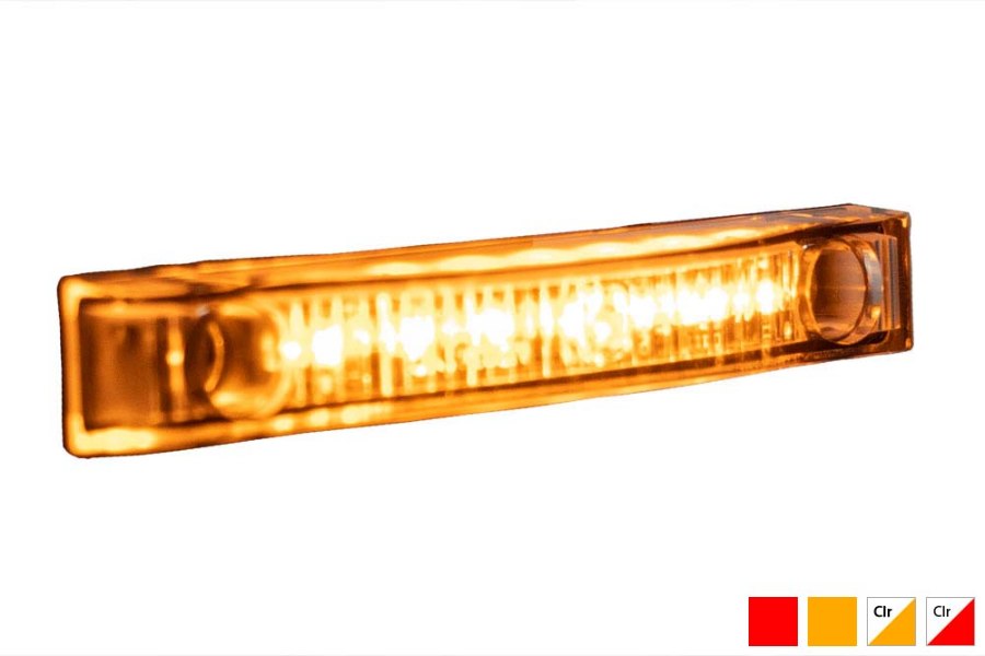 Picture of MAXXIMA Clearance Marker Light, P2PC, Rectangular, Amber, 4"W