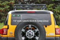 Picture of Zip's Vinyl Vehicle Decal - Slow Down Move Over It Saves Lives