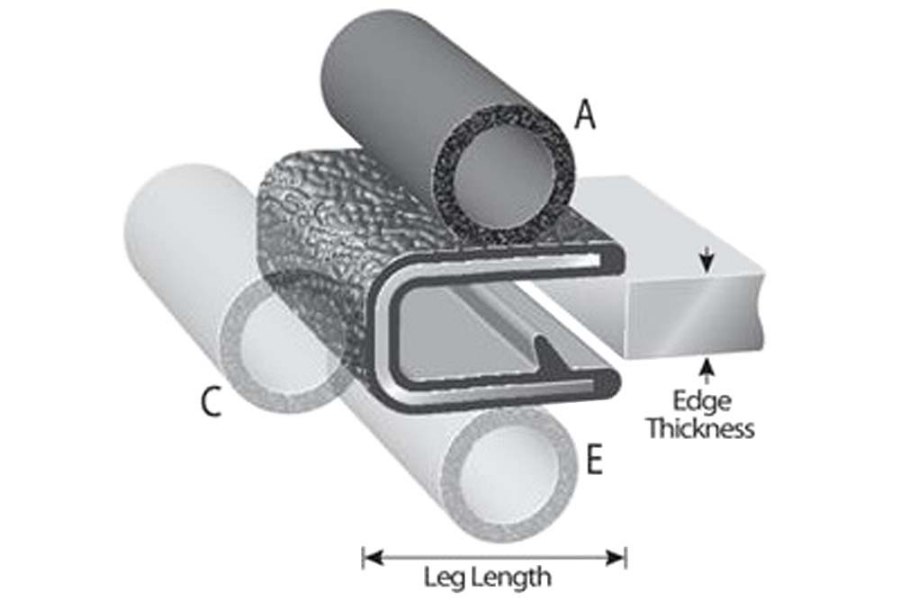 Picture of Trim-Lok Century and Vulcan Wrecker 1/4" Thick Trim Seal