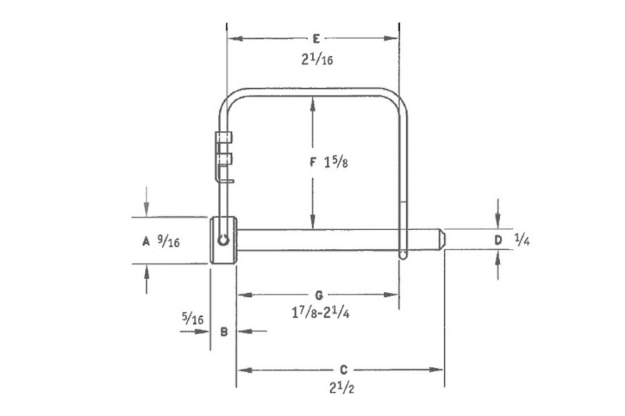 Picture of Campbell Supply 1/4" X 2" Lynch Pin