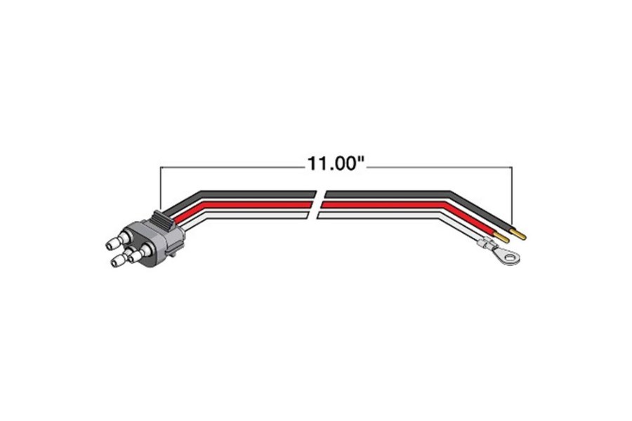 Picture of Truck-Lite Stop/Turn/Tail PL-3 Stripped End/Ring Terminal Plug