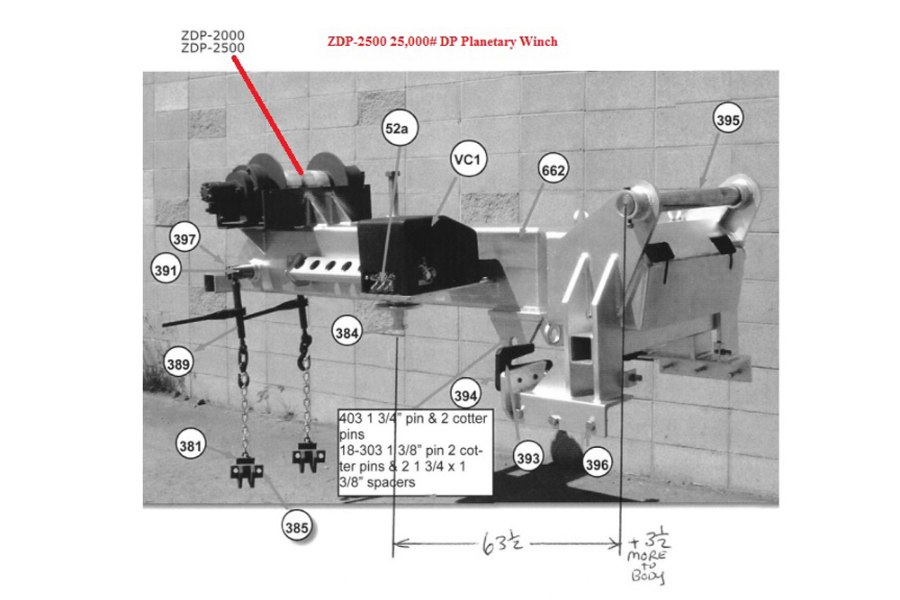 Picture of Zacklift 25,000 lb. DP Planetary Winch