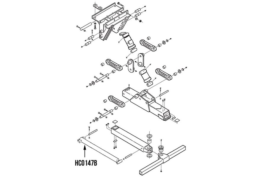 Picture of Miller Wheel Lift Extend Cylinder, Challenger 4800 Series, NOT AVAILABE