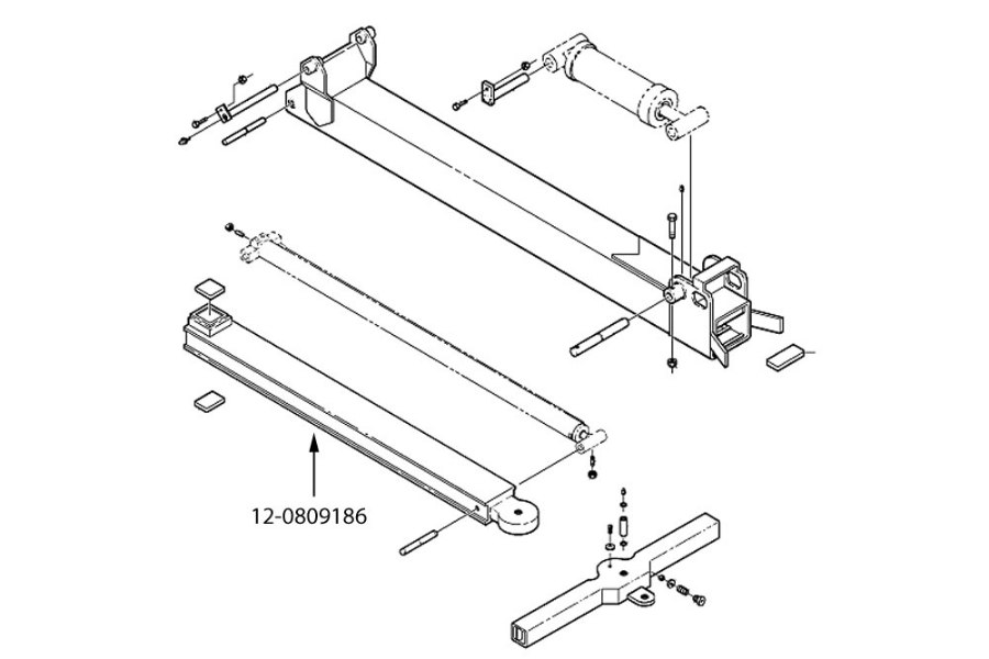 Picture of Miller Wheel Lift Inner Boom Weldment, 10 Series Carrier