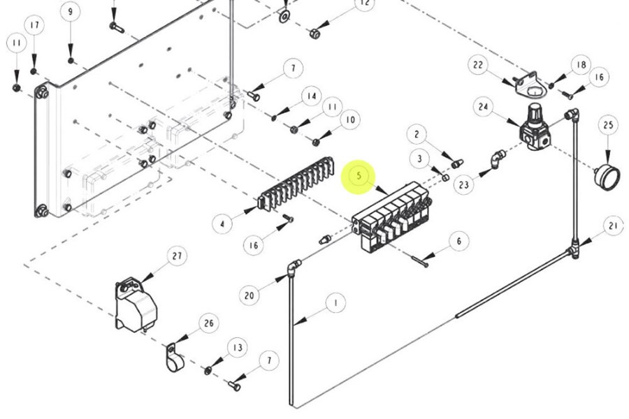 Picture of Miller Solenoid, 12V 8 Bank