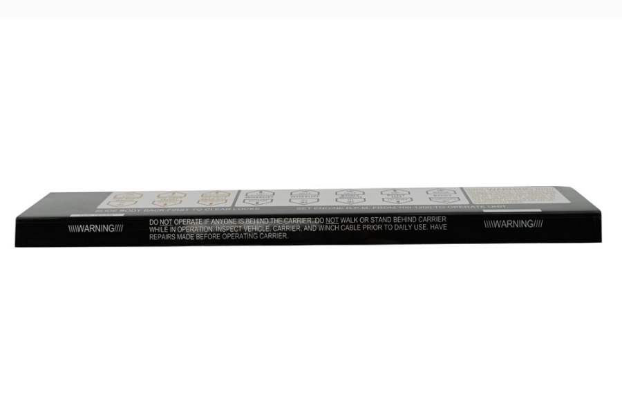 Picture of CARRIER ID CNTRL PANEL,DRVR,DUAL DECK PLACARD, DRIVER SIDE