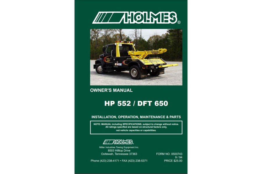 Picture of Manual-Owners-Holmes 552