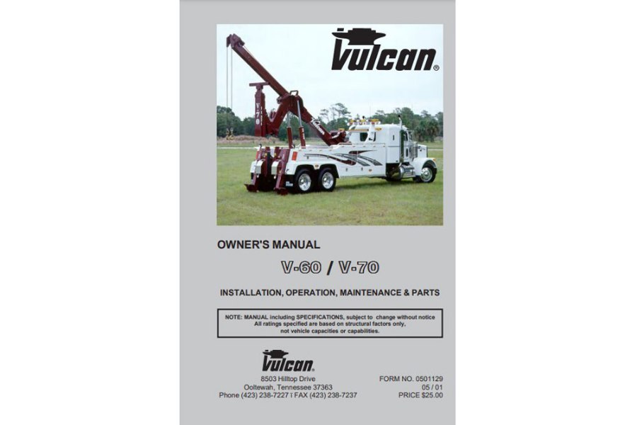 Picture of V-60/V-70 Owners Manual