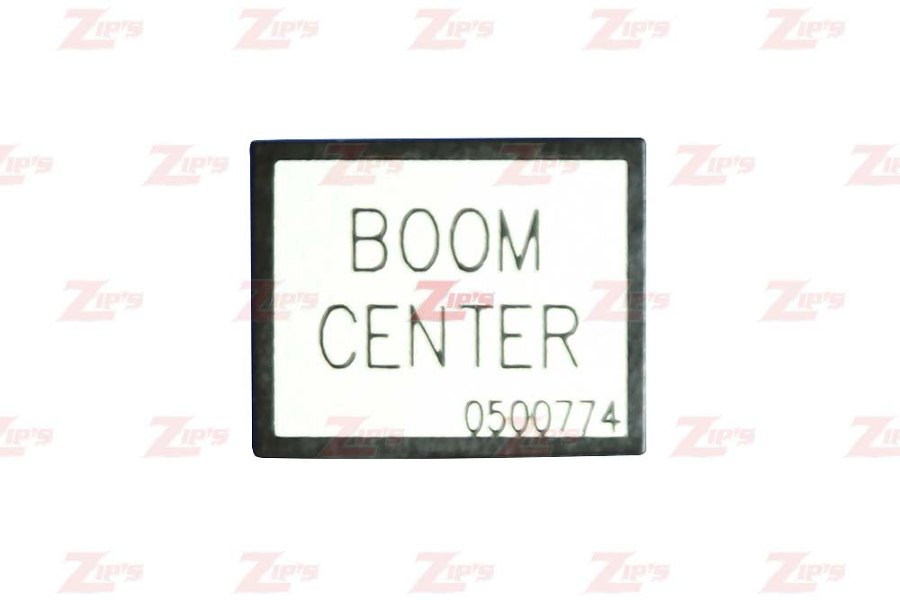 Picture of Decal, Boom Center Plate