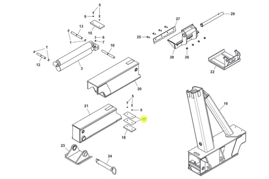 Picture of Shim, Bottom-Rear Outrigger