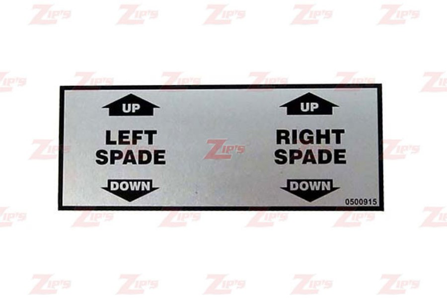Picture of Miller Decal, Spade, Control Panel