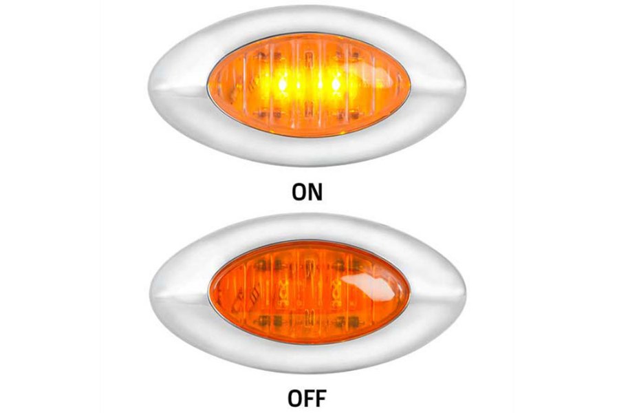 Picture of 3-5/16" Amber 2 LED Y2K Mini Marker Light