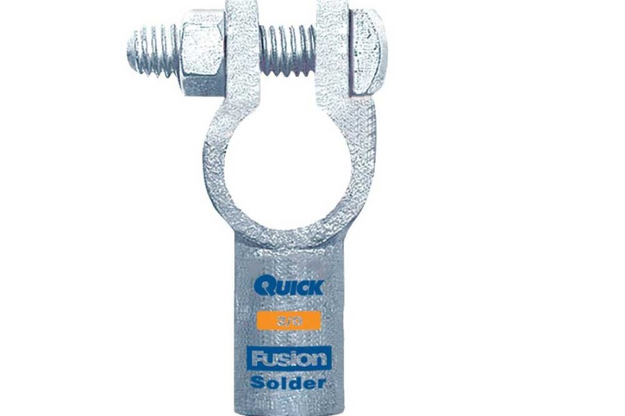 Picture of Quick Cable Fusion Solder Negative Straight Clamp - Gauge 2/0