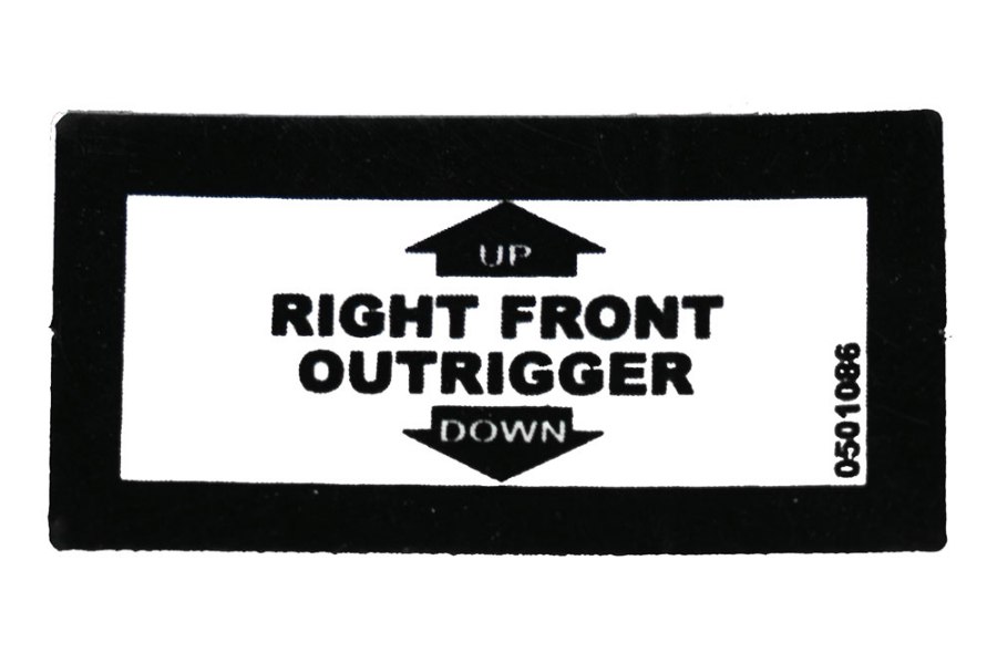 Picture of Decal  Rt. Frt. Outrig Up/Dn