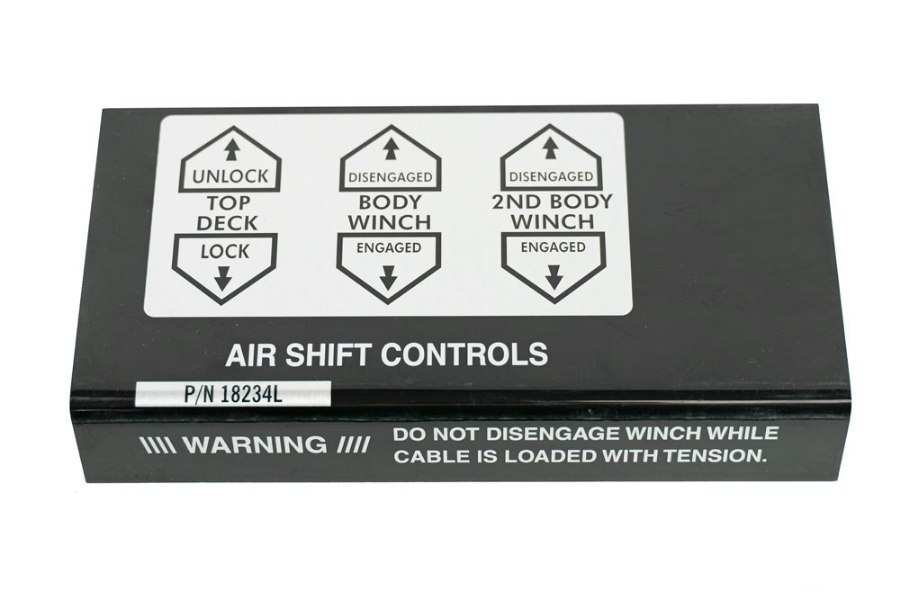 Picture of AIR SHIFT CONTROL PLACARD, DRIVER SIDE