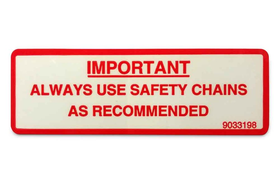 Picture of Decal, Safety Chain Warning