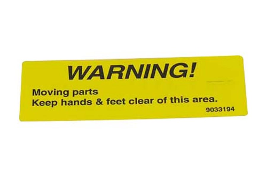 Picture of Moving Parts, Warning Decal