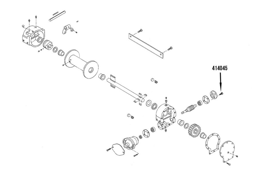 Picture of Miller Capscrew, 1/4" x 7/8", 4-Ton Hydraulic Winch, See 414045