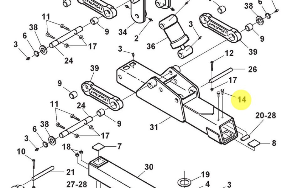 Picture of Miller Fl Hdskt Screw 1/2-13 x 1