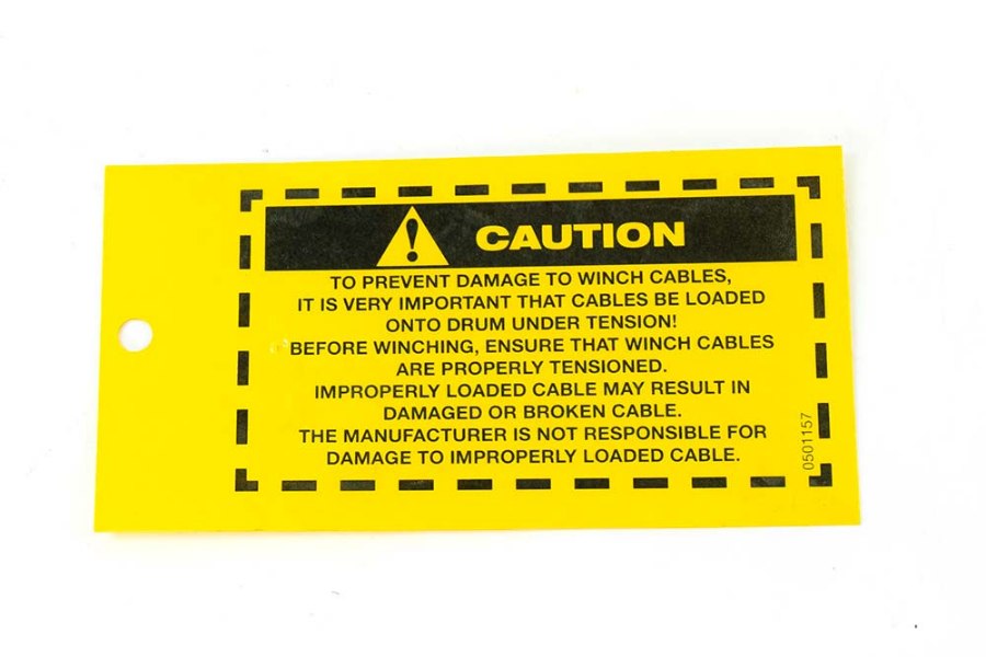 Picture of Miller Winch Cable Caution Decal