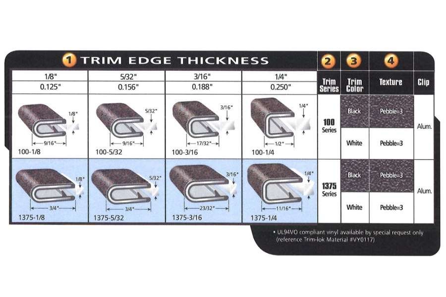 Picture of Trimlok 1/8", Black