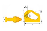 Picture of Gunnebo Classic Universal Weld-on Hook