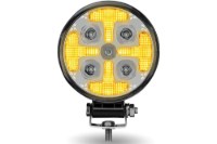 Picture of Maxxima 4.5" Round Spot LED Work Lamp With Amber Strobe