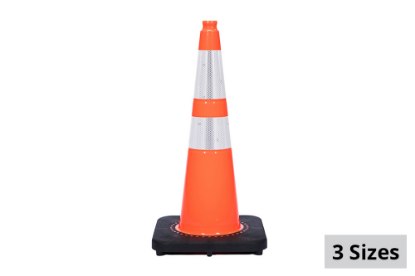 Picture of JBC Revolution Series Orange Slim Body Reflective Recessed Traffic Cone