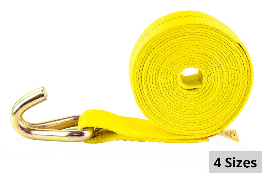 Picture of Zip's 3" Winch Straps with Double J Hooks