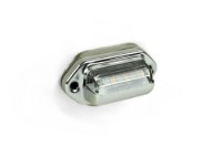 Picture of Maxxima LED License Light - 1.7" X 1" With Stainless Steel Chrome Bezel