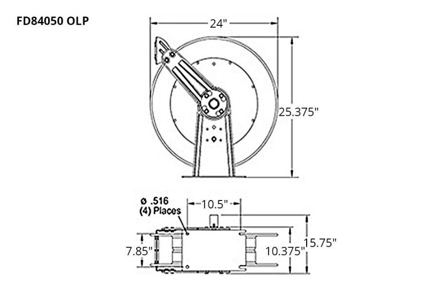 Picture of Reelcraft F80000 Series Fuel Hose Reels