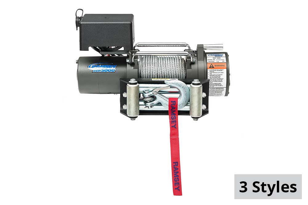12v with 4-Roller Fairlead and 12' Pendant