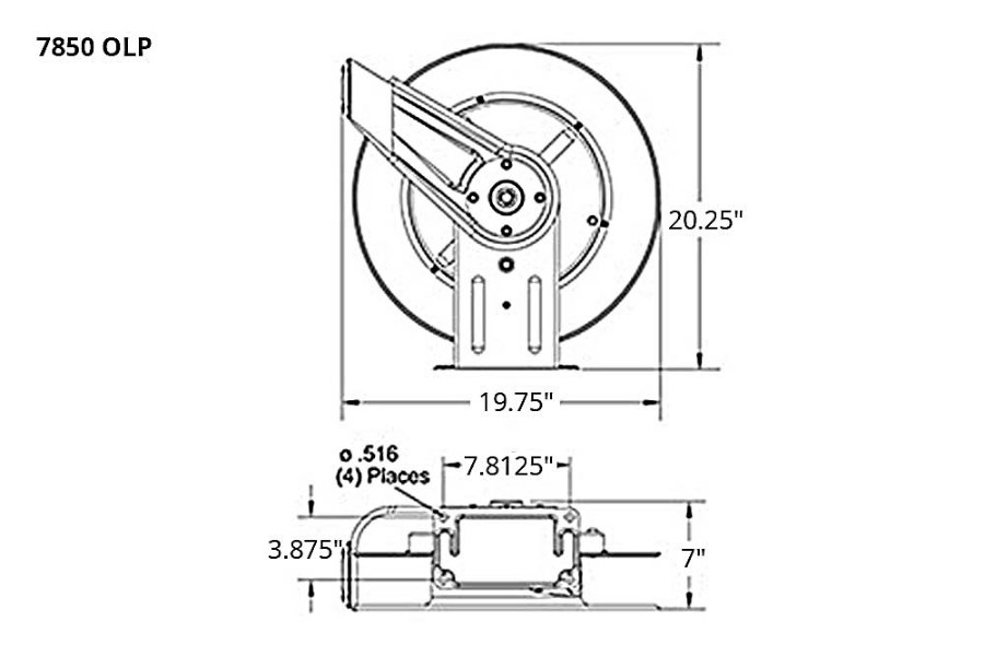 Picture of Reelcraft 7000 Series Air/Water Hose Reels