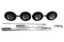 Picture of Collins Hi-Speed Dolly PRO Dolly Set Zinc Plated w/ Aluminum Axles and Aluminum Diamond Cut Wheels 4.80 x 8