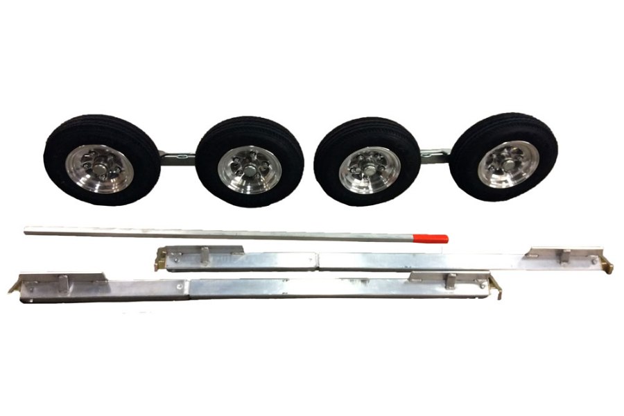 Picture of Collins Hi-Speed Dolly PRO Dolly Set Zinc Plated w/ Aluminum Axles and Aluminum Diamond Cut Wheels 4.80 x 8