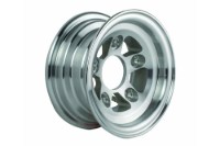Picture of Collins Dolly Replacement Wheel Aluminum Slotted Diamond Cut Finish 8" x 3.75"
- Wheel Only