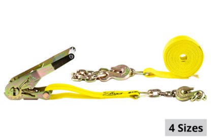 Picture of Zip's 2" Ratchet Tie-Down Assembly w/ Chain and Grab Hooks